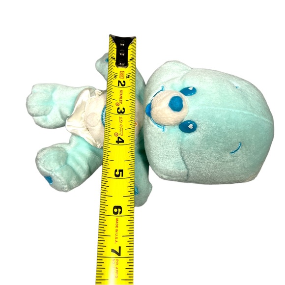 Care Bear Cubs Blue 11" Baby Bedtime Bear Plush Stuffed Animal Diaper - Picture 8 of 8
